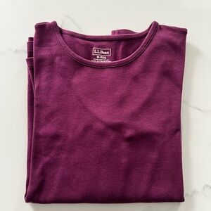 L.L. Bean Women's Long Sleeve Tee - Purple
